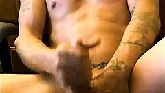 Tattooed Southern Hunk Jerks Monster Cock POV