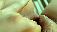 damn this big ass blonde princess plays with her pink pussy up close