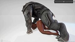 damn girl 😍 black big ass big tit milf jadeen wrecked by rhinoman's monster cock 👅💦