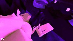 Girlfriend Bent Over Moaning from Big Cock Doggystyle Creampie on Roblox