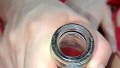 my wet pussy squirts hard on coca cola bottle creamy orgasm