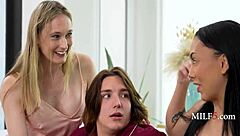 Ophelia Kaan Teaches Bianca Bangs And Axel Haze Big Cock 3some Spooning