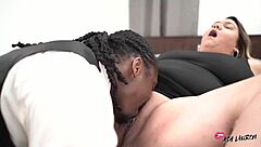 Personal Assistant Bent Over Takes My Huge Black Cock Doggystyle