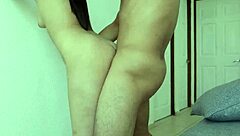 Thick Legged Latina Demands Vagina Lick and Ass Cumshot