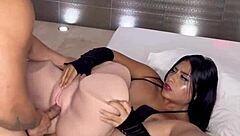 Birthday gift turns wild: teaching stepbro to anal fuck hot Colombian sex doll