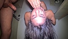 Brunette Amateurs Deepthroat Facefuck and Rimjob Roughly