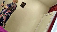 charming milf dances teasing her big natural tits then sucks and fucks monster cock 😍💦