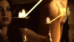 imagine this brunette indian stripping in erotic bollywood tease dance