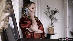 Bisexual threesome licks pussy while anna claire clouds tries getting pregnant