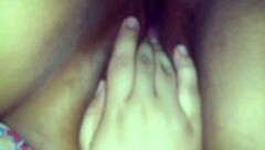 close-up on beautiful horny arab's juicy shaved pussy orgasm