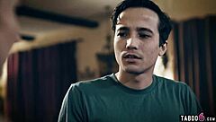 Lonely Milf Stepmom Yields Big Tits to Young Stepson's Hard Advances