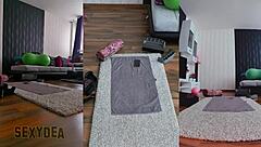 Triple cam captures my sensual naked gym workout ass shaking