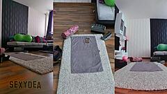 Triple cam captures my sensual naked gym workout ass shaking