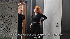 Fucking busty redhead stepmom hard in hotel room