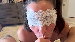 craving my sloppy blowjob? cute bunny gulps down every hot cum load