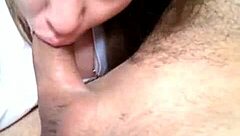 omg i'm so horny sucking this big cock and jerking hard 😩💦