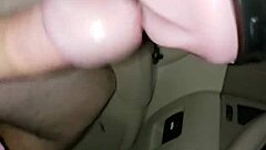 Black Amateur Deepthroats Huge Cock Toy Up Close