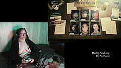 check out this bbw brunette with big naturals playing alan wake 2 naked