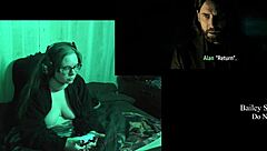 check out this bbw brunette with big naturals playing alan wake 2 naked