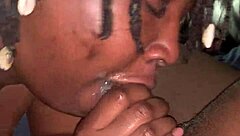 Chubby Ebony Neighbor Flashes Huge Ass Late Night