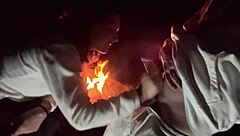 Wife Bent Over for Sneaky Big Cock Doggystyle at Campsite