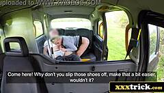 Blonde Bimbo's Ass Stretched Max in London Taxi Ride!