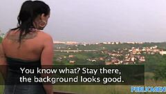 Publicagent's Rain Thunder Fucks Big Boobs Hard Outdoors in HD