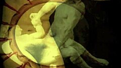 Vintage Hairy Pussy in Retro Erotic Display