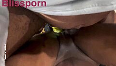 Fingered and fucked skinny African milf in amateur action