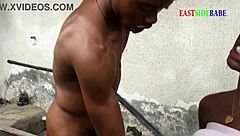 our fat ebony landlord's daughter begged for outdoor creampie cowgirl ride on bbc with wet pussy fingering