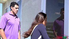 elle voneva's petite teen ass bent over for cumshot