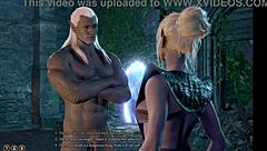 minthara's nude bg3 sex scene fantasy with monster penis seduction and boobs exposed