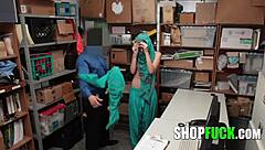 Corrupt cop tricks innocent Muslim teen into shop fuck after ripping clothes