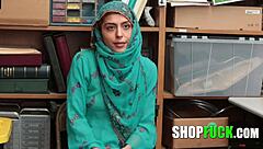 Corrupt cop tricks innocent Muslim teen into shop fuck after ripping clothes