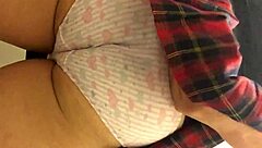 Shemale's Filthy Toilet Underwear Hides Her Secret Cock Surprise