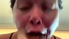check out this homemade vid of her slurping that monster cock with her big ass bouncing