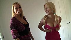 hey mellanie monroe and mom haley cummings share doggystyle pounding fun.