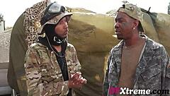 kitana montana's big tits bounce on two monster black cocks hardcore.