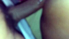 Creamy pussy grips monster black cock deep inside slowly