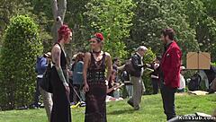 Hey babe, watch your mistress disgrace you outdoors?