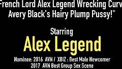 Yo, Alex Legend wrecks curvy Avery Black's hairy pussy deep 😈🍑