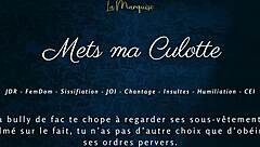 put on my panties french femdom sissifies you with joi cei