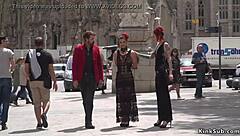 Hey babe, watch your mistress disgrace you outdoors?