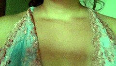 brazilian beauty with big ass and natural tits preps for live show.