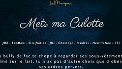 put on my panties french femdom sissifies you with joi cei