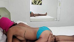 bbc destroys skinny 18yo baiana's tight pussy bareback creampie indoors