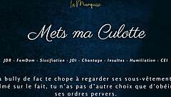 put on my panties french femdom sissifies you with joi cei