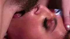 our teen gfs share first kiss then facesit hairy pussies