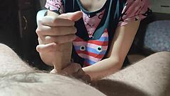 Korean Woman Cock Massage Cum Mouth