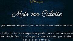 put on my panties french femdom sissifies you with joi cei